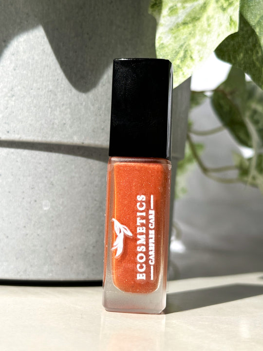 All Natural Lip Oil: Peachy Orange